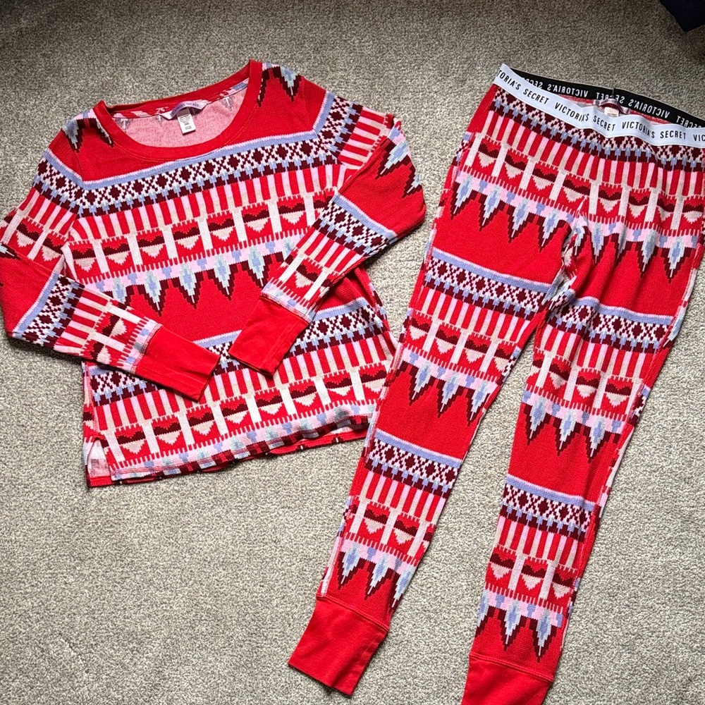 Festive Victoria’s Secret pj set